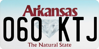 AR license plate 060KTJ