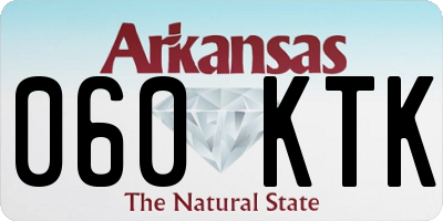 AR license plate 060KTK