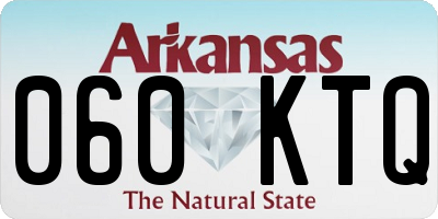 AR license plate 060KTQ