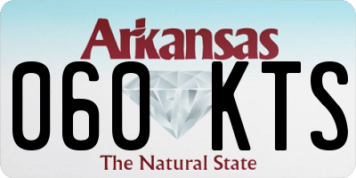 AR license plate 060KTS