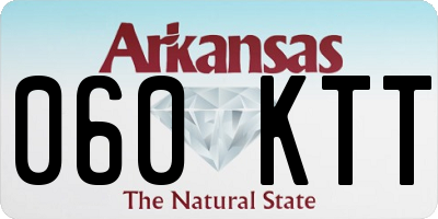 AR license plate 060KTT