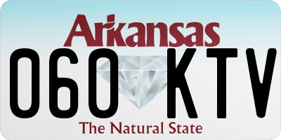 AR license plate 060KTV