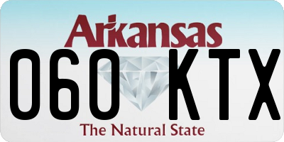 AR license plate 060KTX