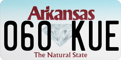 AR license plate 060KUE