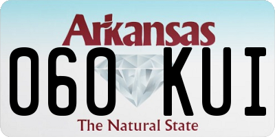 AR license plate 060KUI