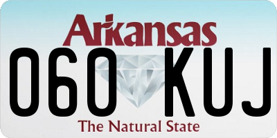 AR license plate 060KUJ