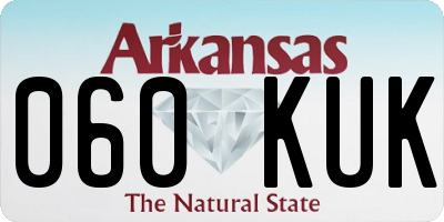 AR license plate 060KUK