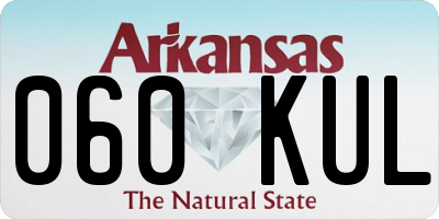 AR license plate 060KUL