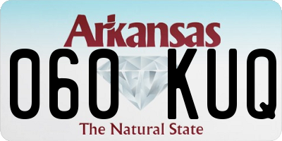 AR license plate 060KUQ