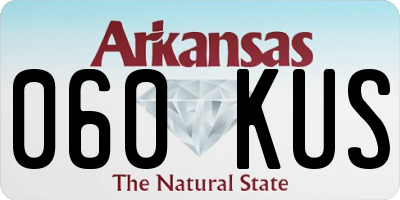 AR license plate 060KUS