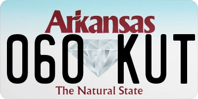 AR license plate 060KUT