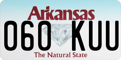 AR license plate 060KUU
