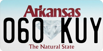 AR license plate 060KUY