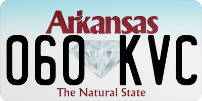 AR license plate 060KVC