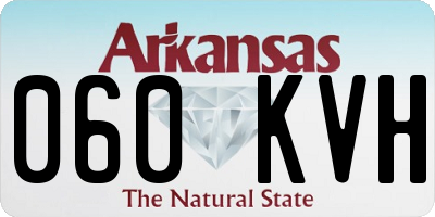 AR license plate 060KVH