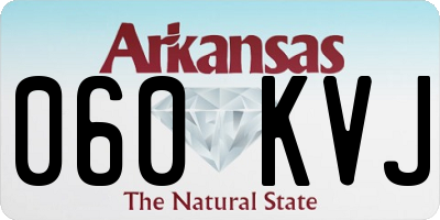 AR license plate 060KVJ