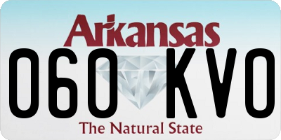 AR license plate 060KVO