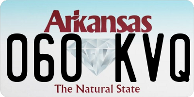AR license plate 060KVQ