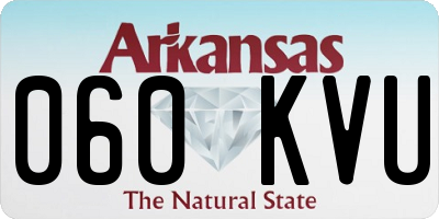 AR license plate 060KVU