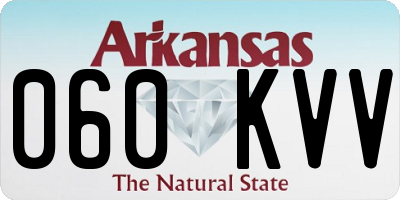AR license plate 060KVV