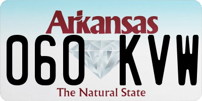 AR license plate 060KVW