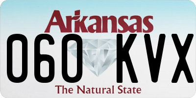 AR license plate 060KVX