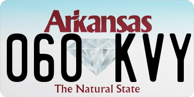AR license plate 060KVY