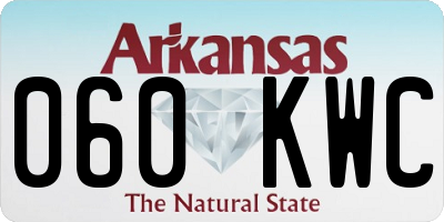 AR license plate 060KWC
