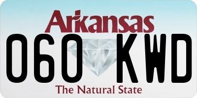 AR license plate 060KWD