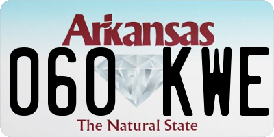 AR license plate 060KWE