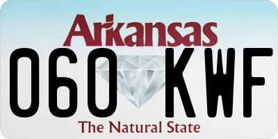 AR license plate 060KWF