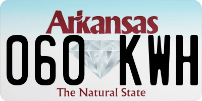 AR license plate 060KWH