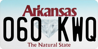 AR license plate 060KWQ