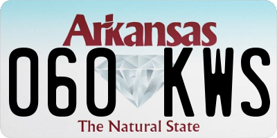 AR license plate 060KWS