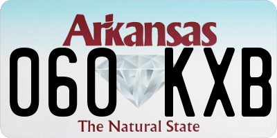AR license plate 060KXB