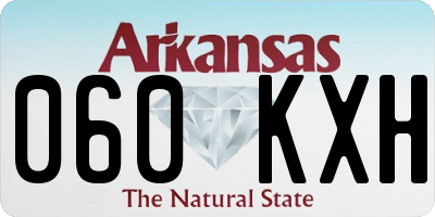 AR license plate 060KXH