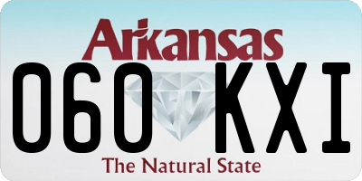 AR license plate 060KXI