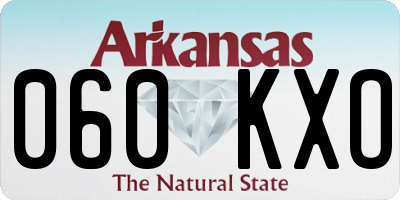 AR license plate 060KXO