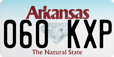 AR license plate 060KXP