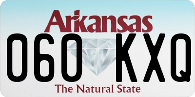 AR license plate 060KXQ