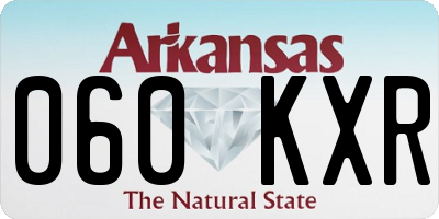 AR license plate 060KXR