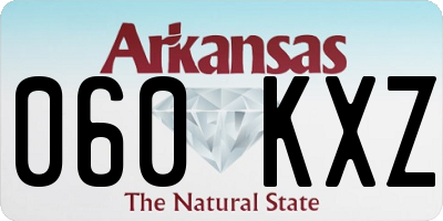 AR license plate 060KXZ