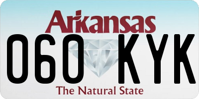 AR license plate 060KYK
