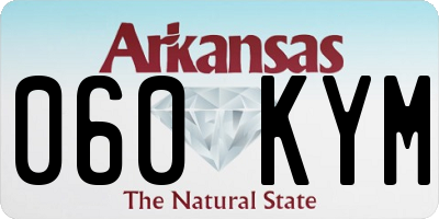 AR license plate 060KYM