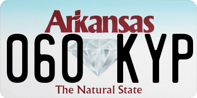 AR license plate 060KYP