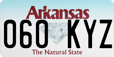 AR license plate 060KYZ