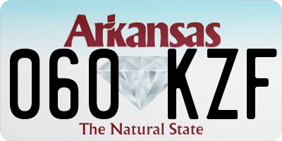 AR license plate 060KZF