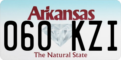 AR license plate 060KZI