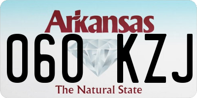 AR license plate 060KZJ