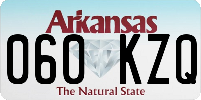 AR license plate 060KZQ